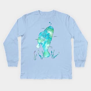 Aqua River Manatees Kids Long Sleeve T-Shirt